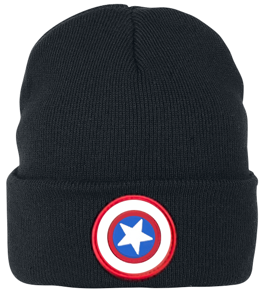 Captain America - Logo - Mütze - schwarz - EMP Exklusiv!