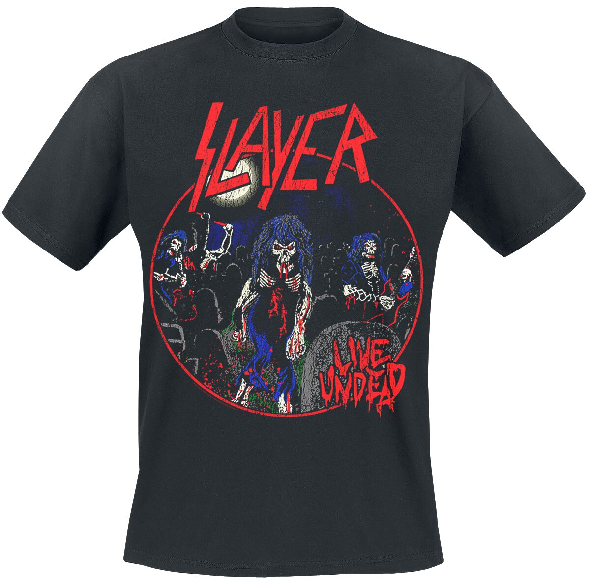 Slayer 80s Live Undead T-Shirt black