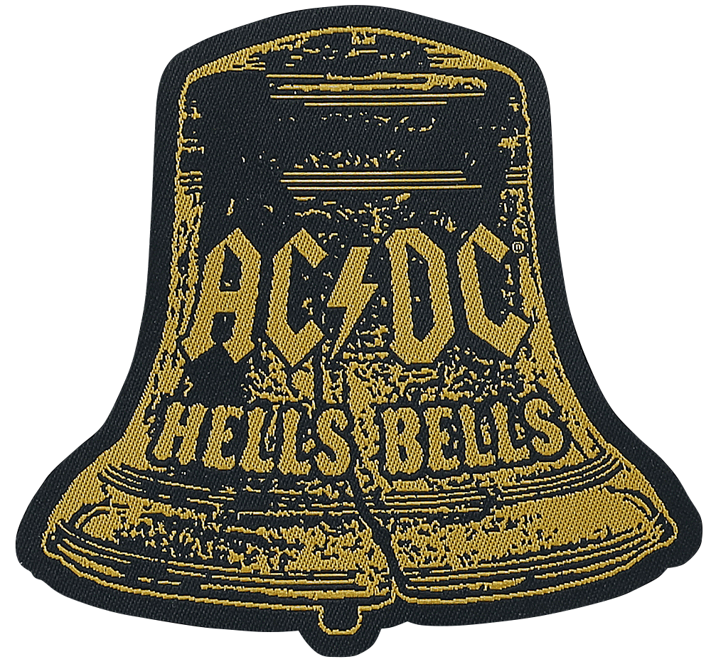 AC/DC - Hells Bells Cut-Out - Patch - gelb| schwarz