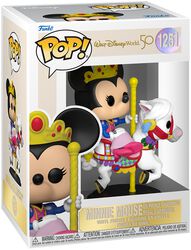 Walt Disney World 50th - Minnie Mouse (on Prince Charming Regal Carrousel)  Vinyl Figur1251, Mickey Mouse, Funko Pop!
