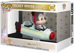 Walt Disney World 50th - Mickey Mouse at the Space Mountain Attraction (Pop! Ride Super Deluxe) Vinyl Figur 107, Mickey Mouse, Funko Pop! Town