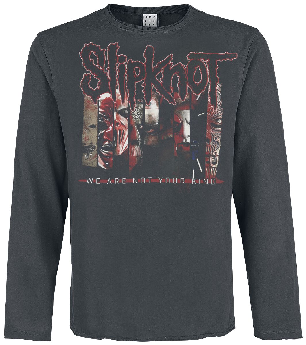 Slipknot Amplified Collection - We Are Not Your Kind Long-sleeve Shirt charcoal