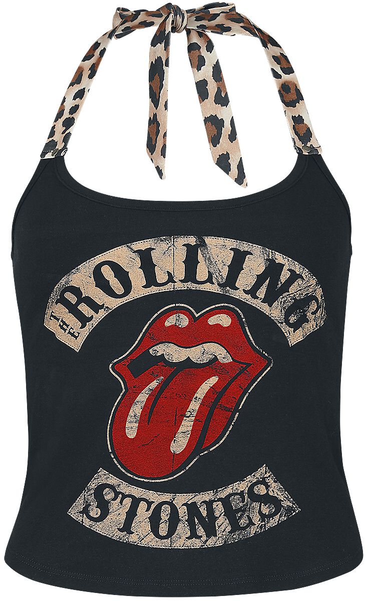 The Rolling Stones Neckholder - EMP Signature Collection - M bis XXL - für Damen - Größe M - schwarz/multicolor  - EMP exklusives Merchandise!