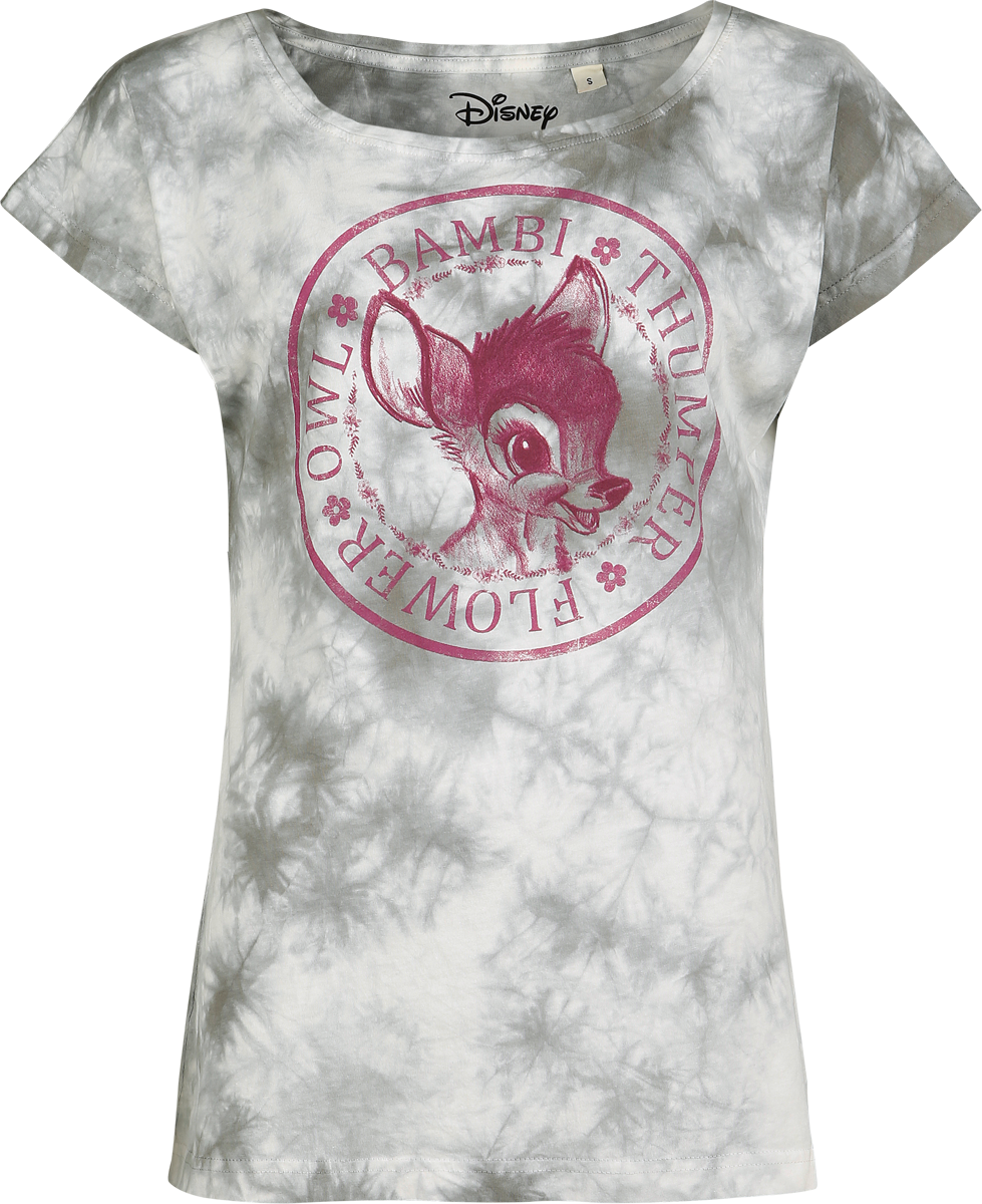 Bambi Disney T-Shirt - Bambi Batik - for Women - white-grey