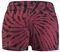 Schwarz/Rote Batik Shorts