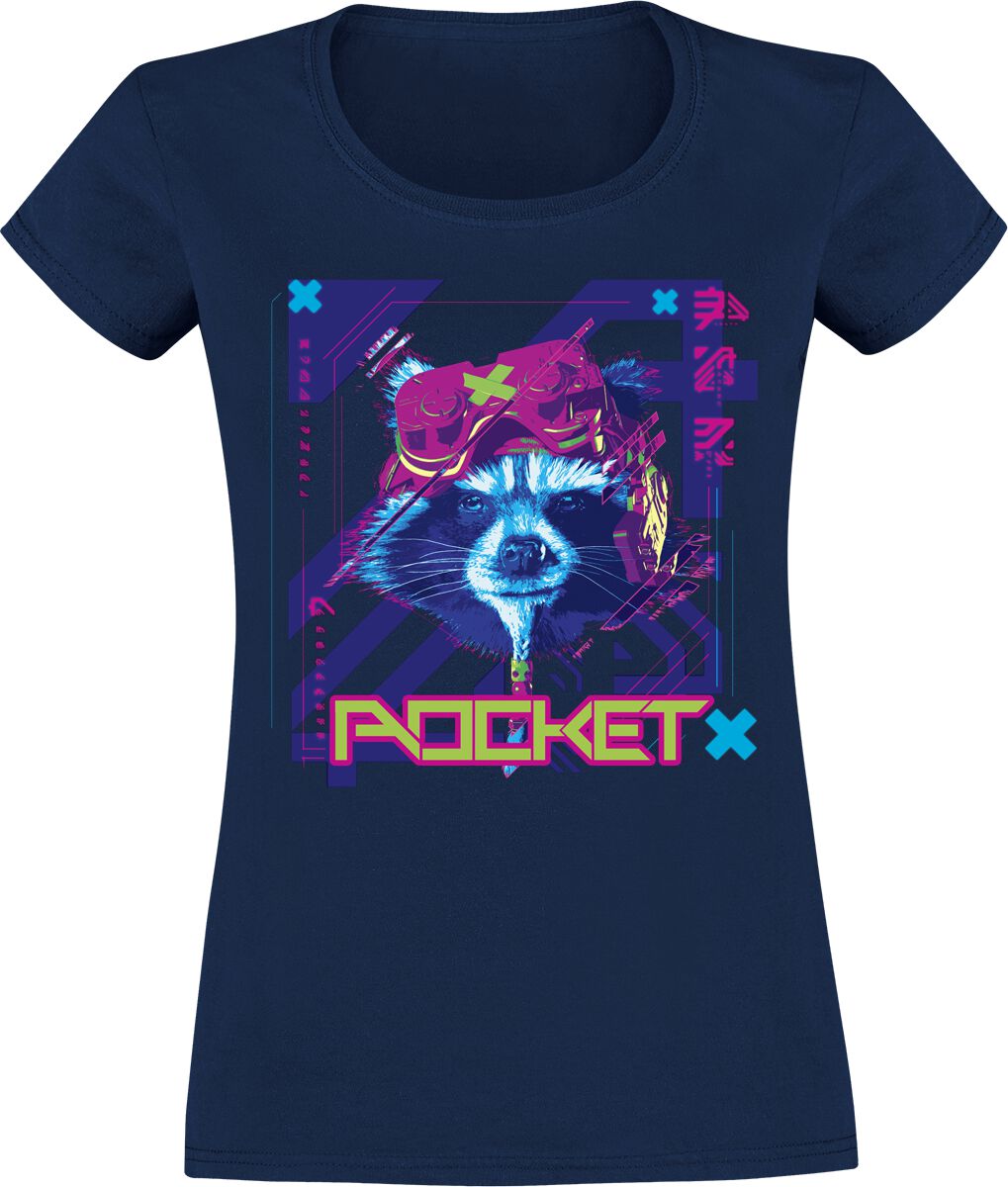 Image of Guardians Of The Galaxy The Game - Rocket Girl-Shirt blau