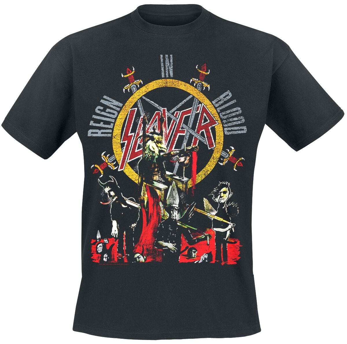 Slayer Arched Reign In Blood T-Shirt black
