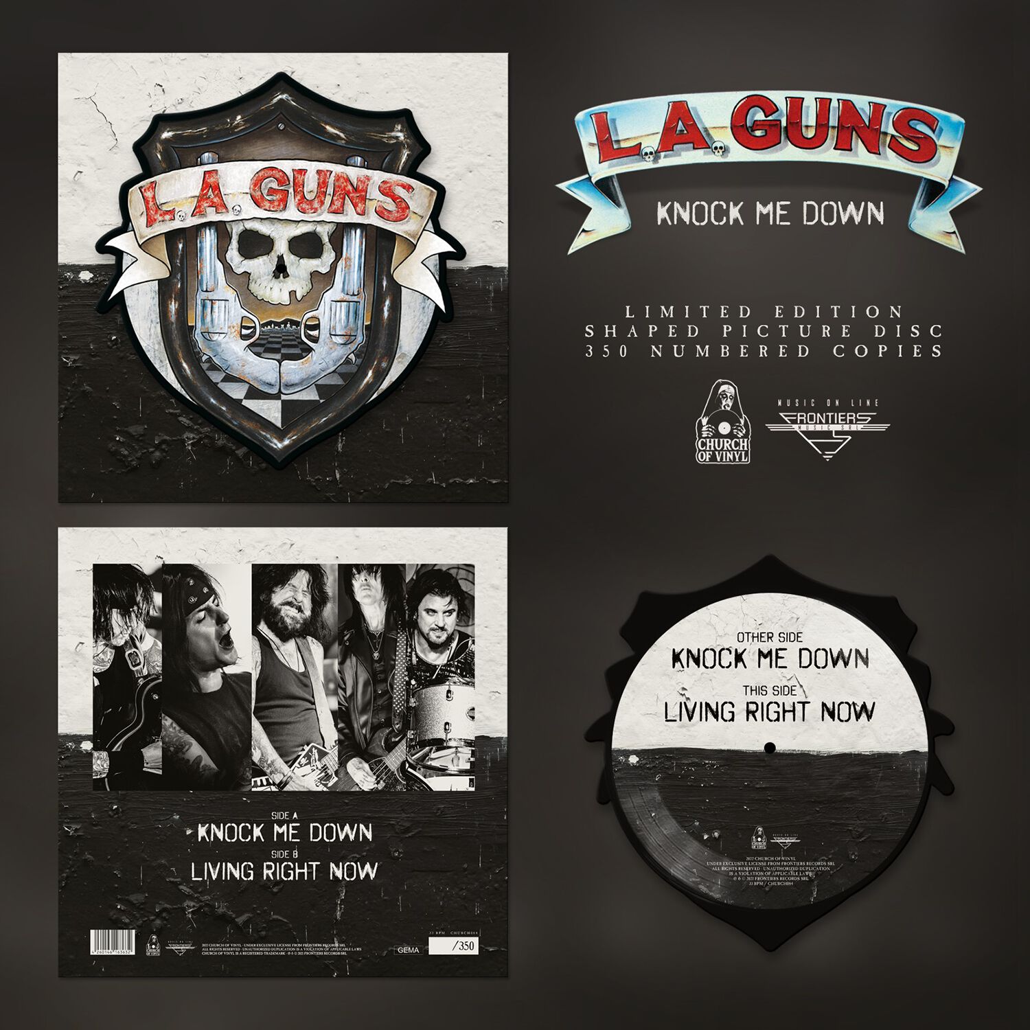L.A. Guns Knock me down LP coloured