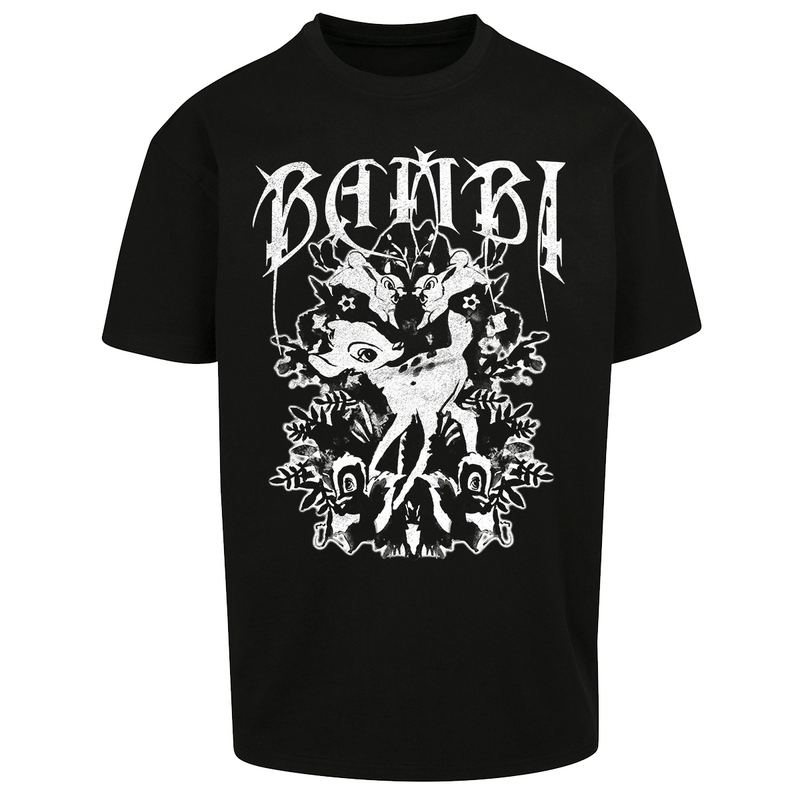 Bambi Disney Oversized T-shirt - Rorschach - for Men - black