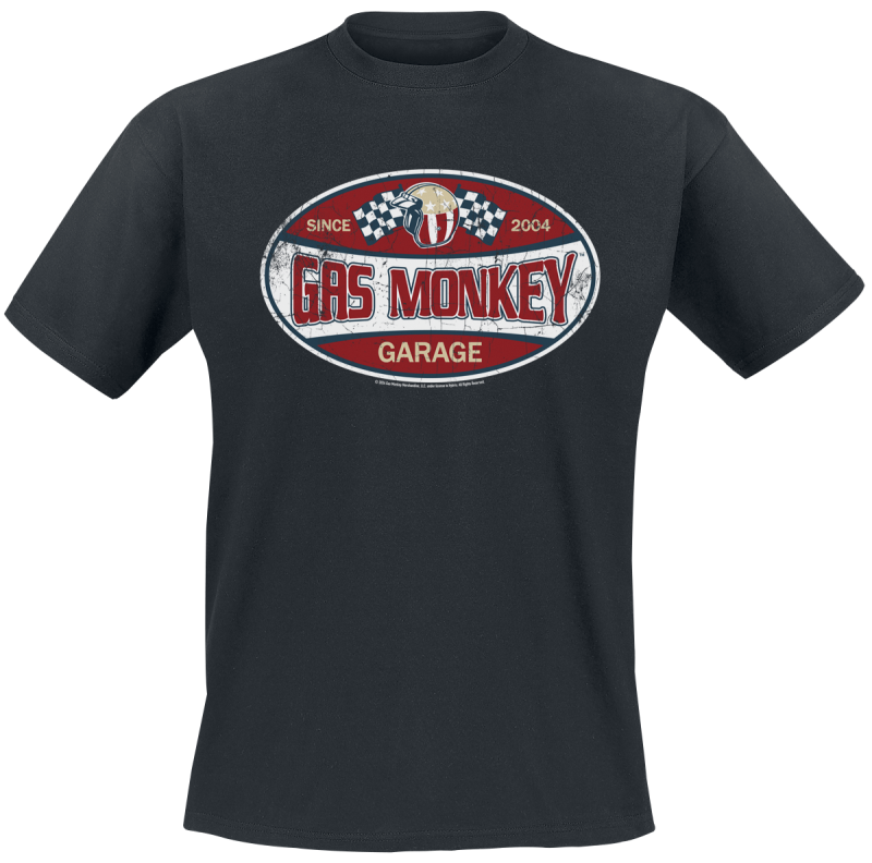 Gas Monkey Garage  T-Shirt - Since 2004 Label - for Men - black