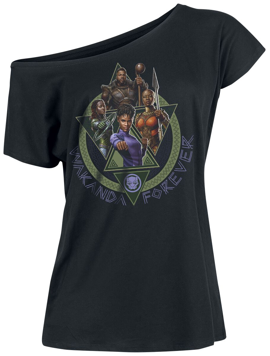 T-Shirt Manches courtes de Black Panther - Character - S à XXL - pour Femme - noir