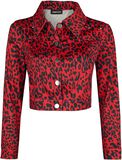Red Leopard Print Jacket, Jawbreaker, Übergangsjacke