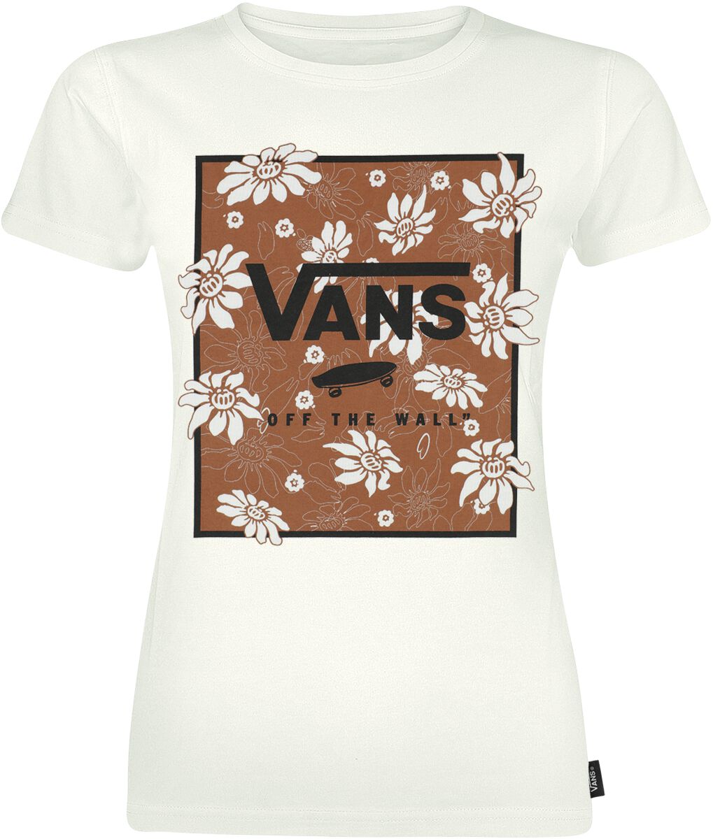 Vans T-Shirt - Tropic Fill Floral Bff - XS bis XL - für Damen - Größe XL - altweiß