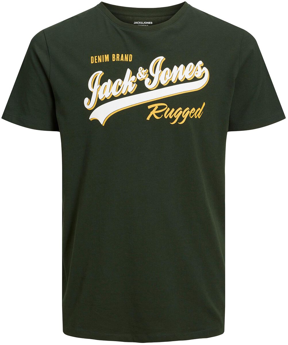 jack & jones junior logo t-shirt t-shirt green