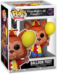 Security Breach - Balloon Foxy Vinyl Figur 907, Five Nights At Freddy's, Funko Pop!