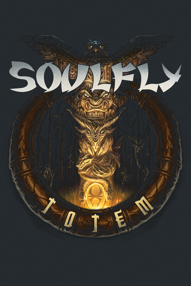 Soulfly T-Shirt - Totem - S bis XXL - für Männer - Größe L - schwarz  - Lizenziertes Merchandise!