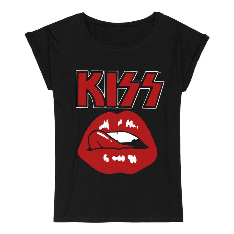 0602488068093 - Lips T-Shirt schwarz in XL