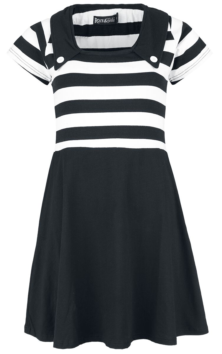 Rockabella Isolde Dress Kurzes Kleid schwarz weiß in S