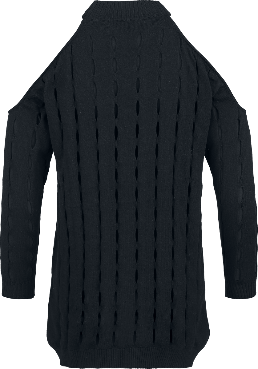 4068143324700 - Essential cold shoulder Strickpullover Strickpullover schwarz in S