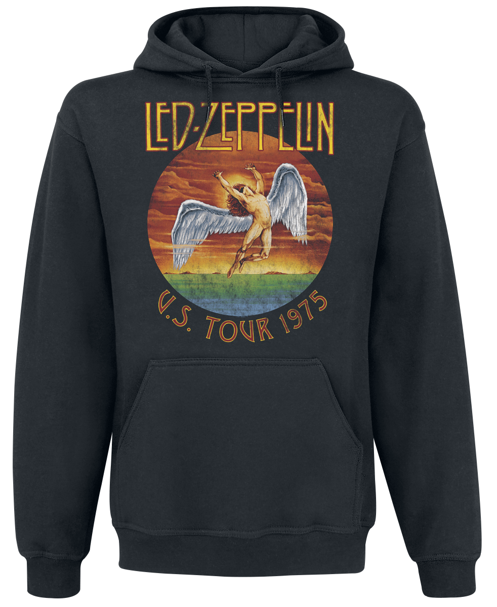 Led Zeppelin - USA Tour 1975 - Hooded sweatshirt - black image