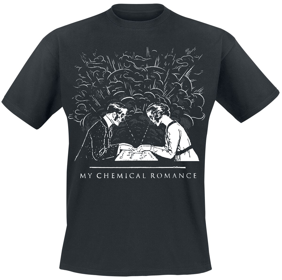 Image of My Chemical Romance Ghost Couple T-Shirt schwarz