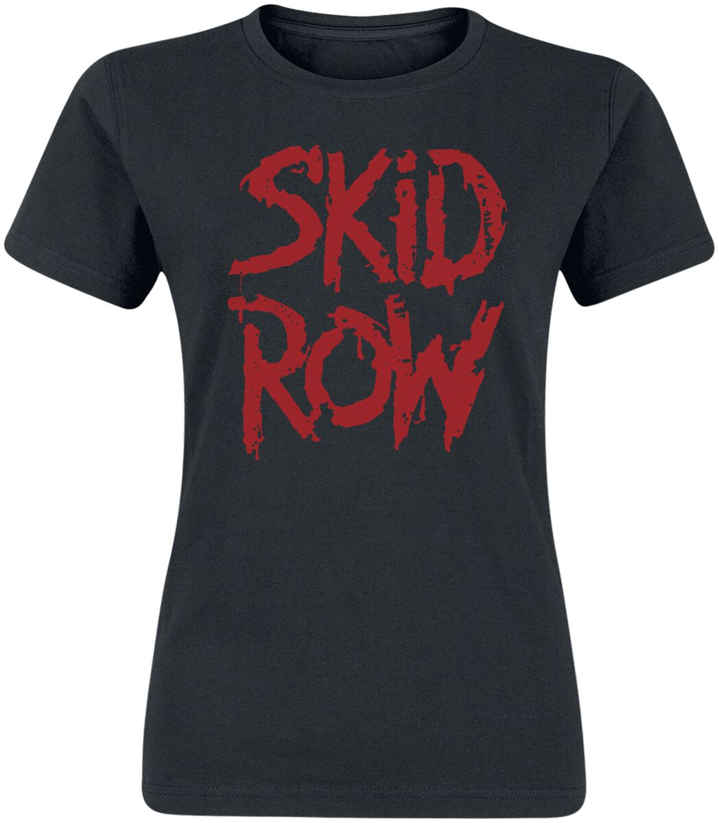 T-Shirt Manches courtes de Skid Row - Stacked Logo - S à XXL - pour Femme - noir