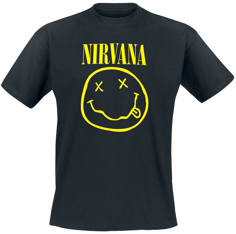 T-skjorte  av Nirvana - Logo - Heavyweight - Herrer - svart