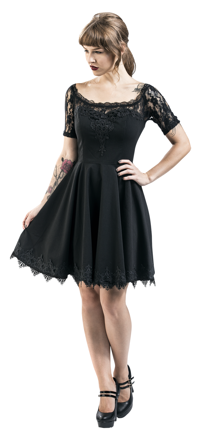 Spin Doctor Amara Mini Dress Mittellanges Kleid schwarz