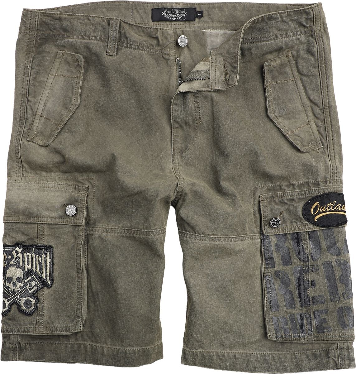 Rock Rebel by EMP - Rock Shorts - Free Spirit Shorts - voor Mannen - bruin
