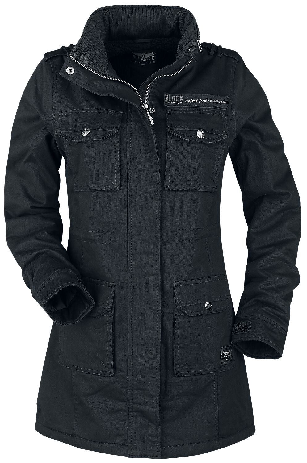 Ladies Field Jacket Winterjacke schwarz von Black Premium by EMP
