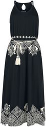 Langes Kleid mit keltischen Ornamenten, Black Premium by EMP, Langes Kleid