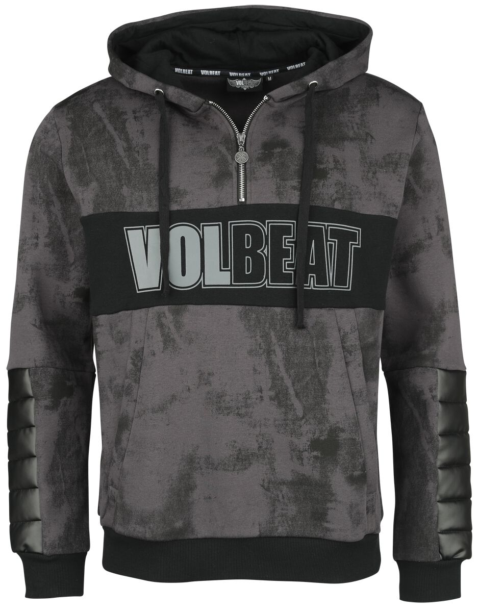 Image of Felpa con cappuccio di Volbeat - EMP Signature Collection - M a XXL - Uomo - grigio scuro/nero