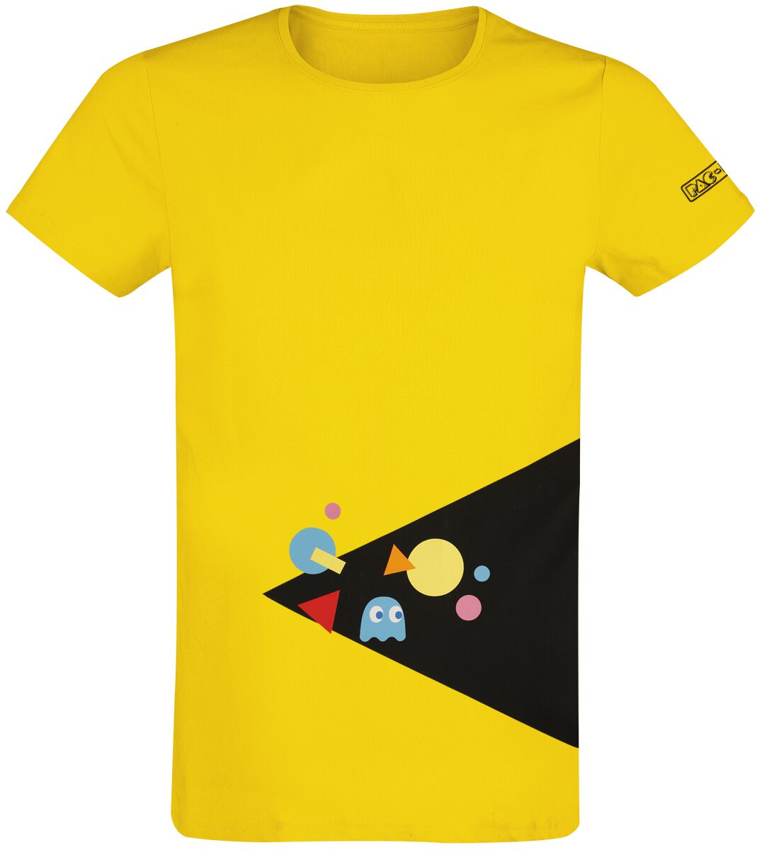 Pac Man Pac Man Short Sleeve T-Shirt yellow