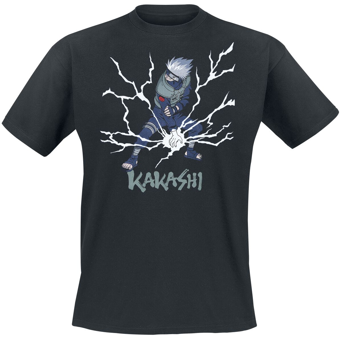 Image of Naruto Kakashi T-Shirt schwarz