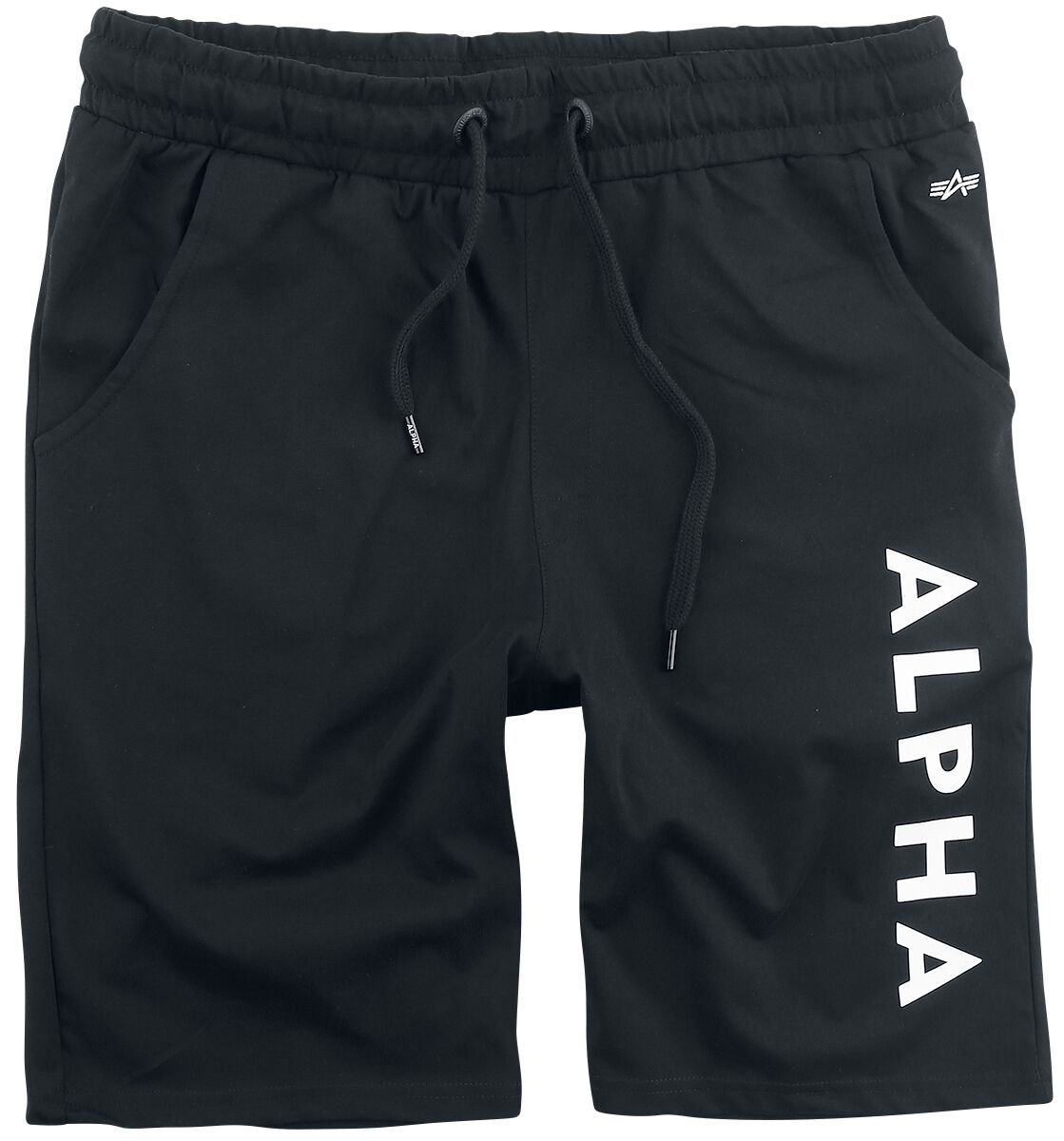 Levně Alpha Industries Žerzejové šortky Alpha Kraťasy černá