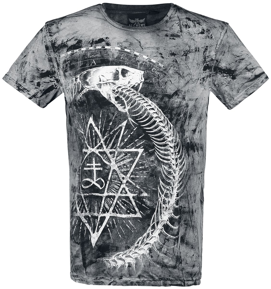 Alchemy England Ouroboros Snake T-Shirt schwarz in XXL