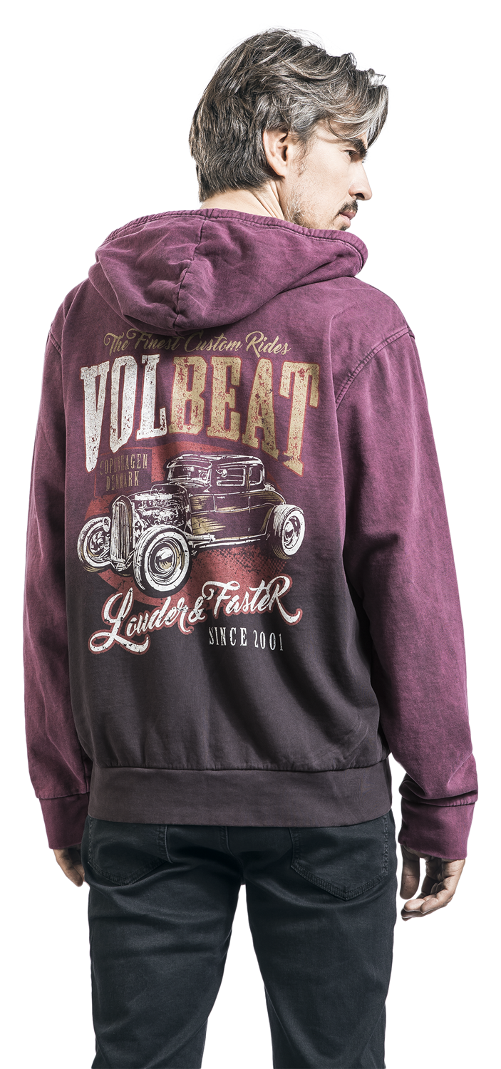 Volbeat Rewind, replay, rebound Kapuzenpullover weinrot