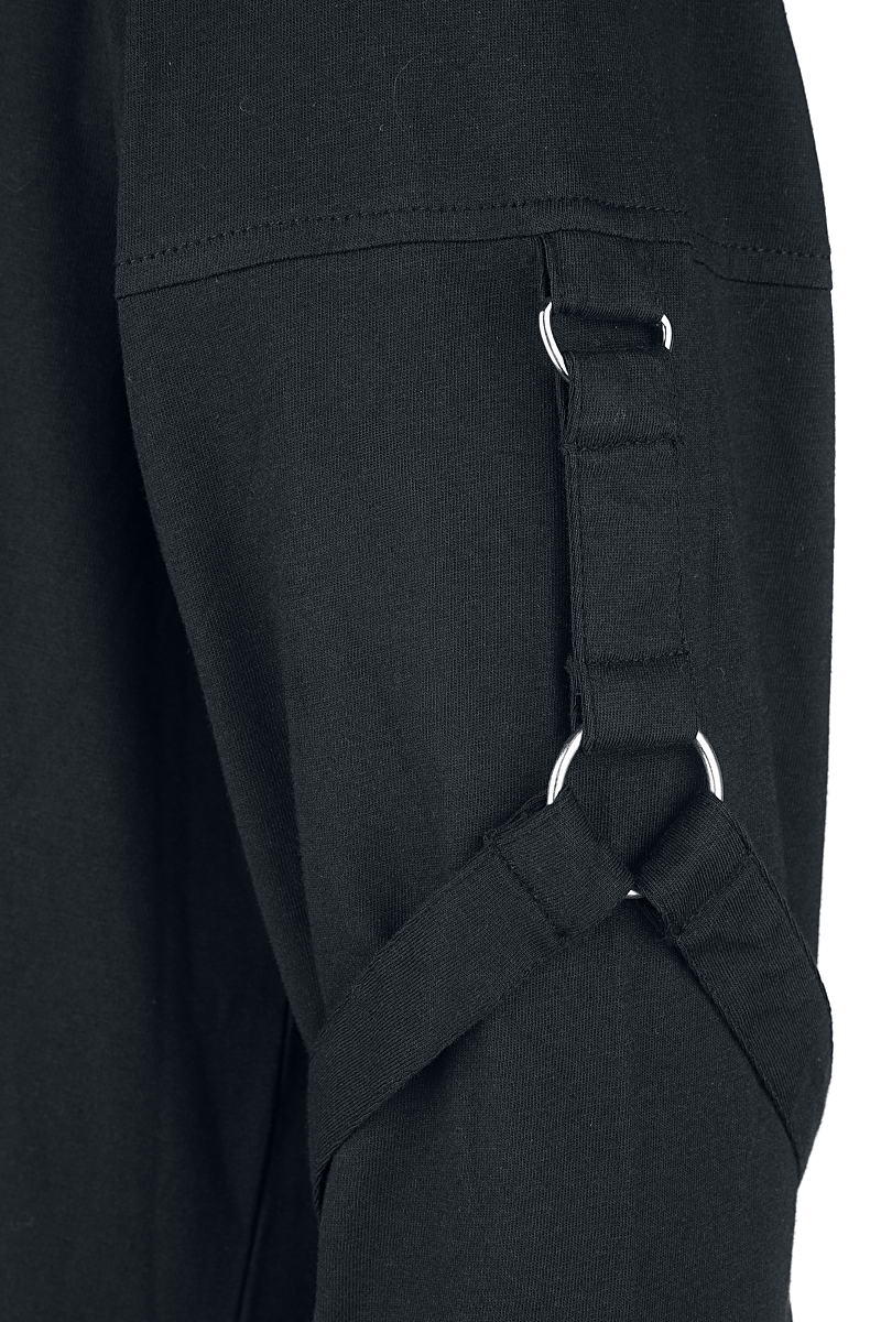 Poizen Industries Edgar Top Langarmshirt schwarz