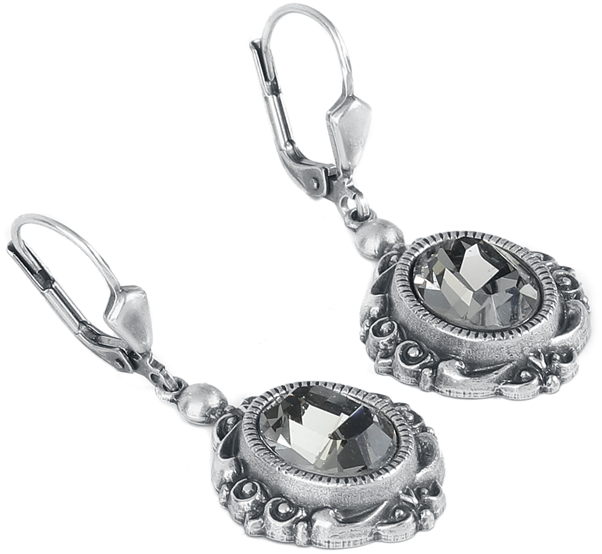 Krikor Ohrring - Barock - für Damen - silberfarben