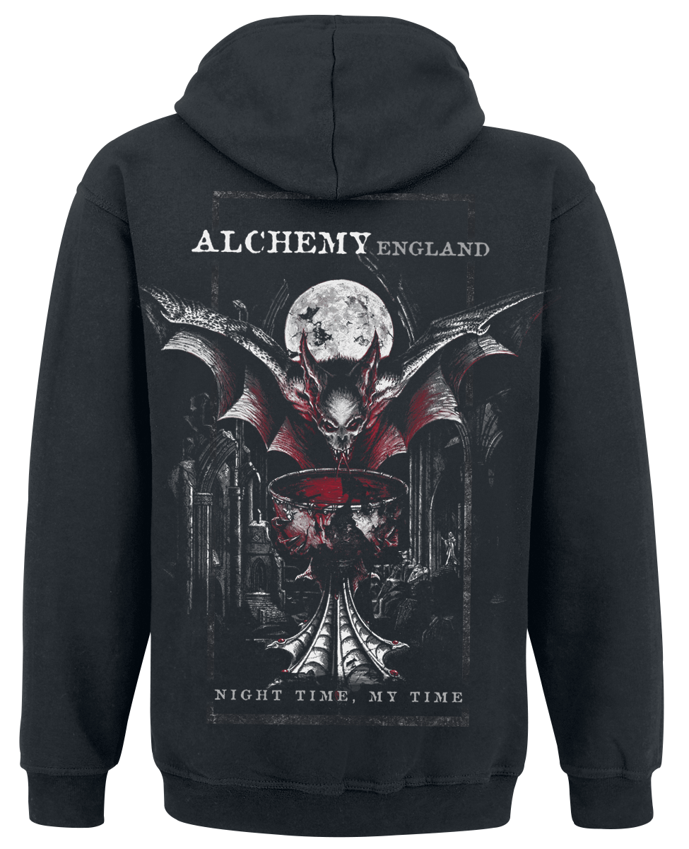 Alchemy England - Gothic Kapuzenjacke - Feast Of Orlok - M bis XXL - für Männer - Größe XL - schwarz