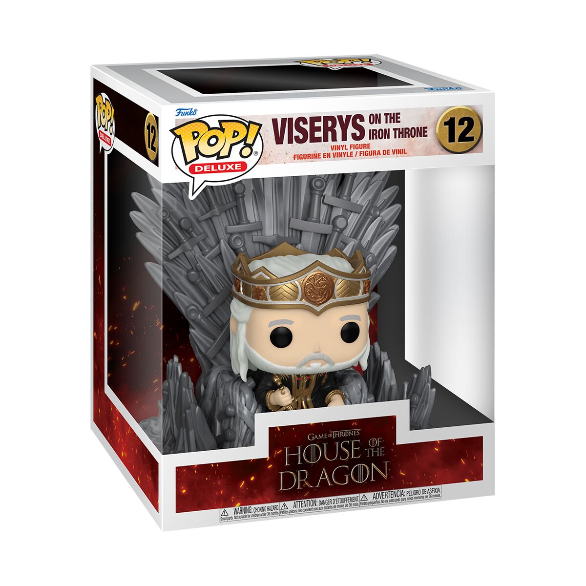 House Of The Dragon Viserys on the Iron Throne (Pop! Deluxe) Vinyl Figur 12 Funko Pop! multicolor