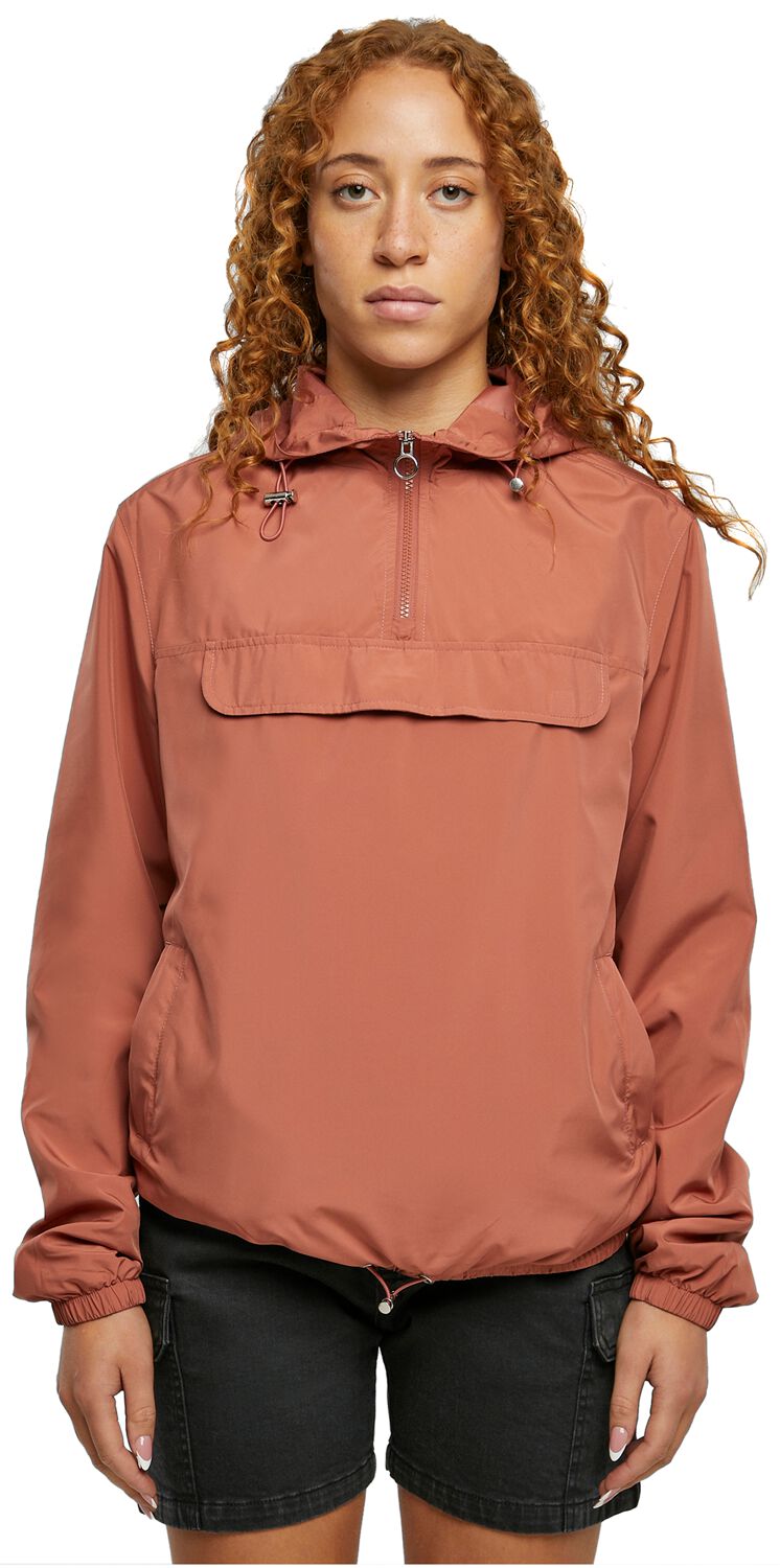Ladies Basic Pull Over Jacket | Urban Classics Windbreaker | EMP