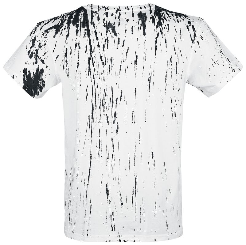 Markenkleidung Outer Vision Wings Tattoo Splashed Strips | Outer Vision T-Shirt