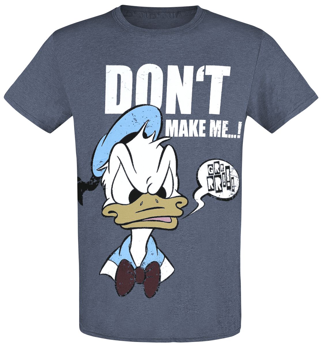 Image of Micky Maus Donald Duck T-Shirt blau meliert