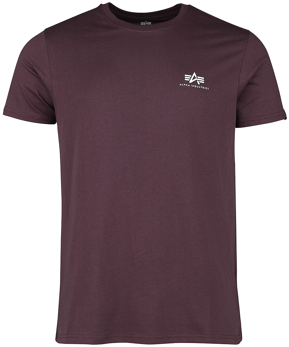 Alpha Industries - Basic T Small Logo - T-Shirt - maroon
