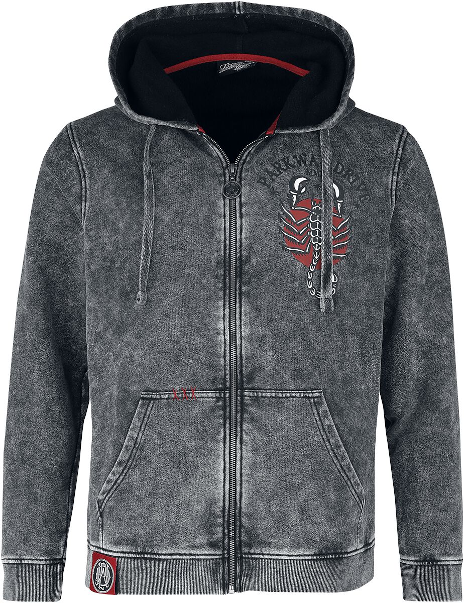 Parkway Drive EMP Signature Collection Hooded zip grey