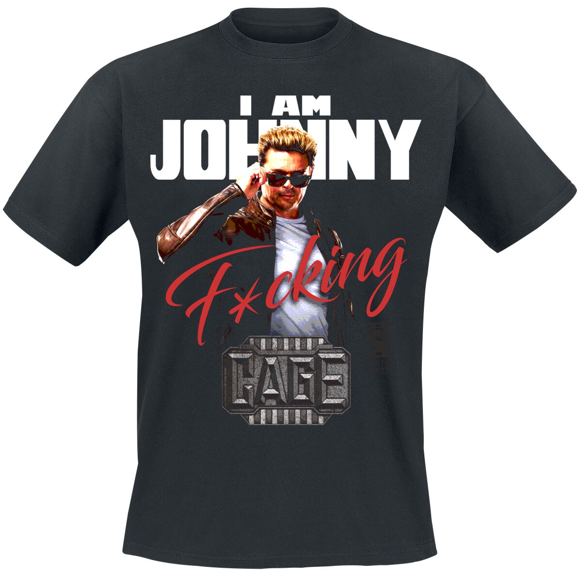 Levně Mortal Kombat I Am Johnny Cage Tričko černá