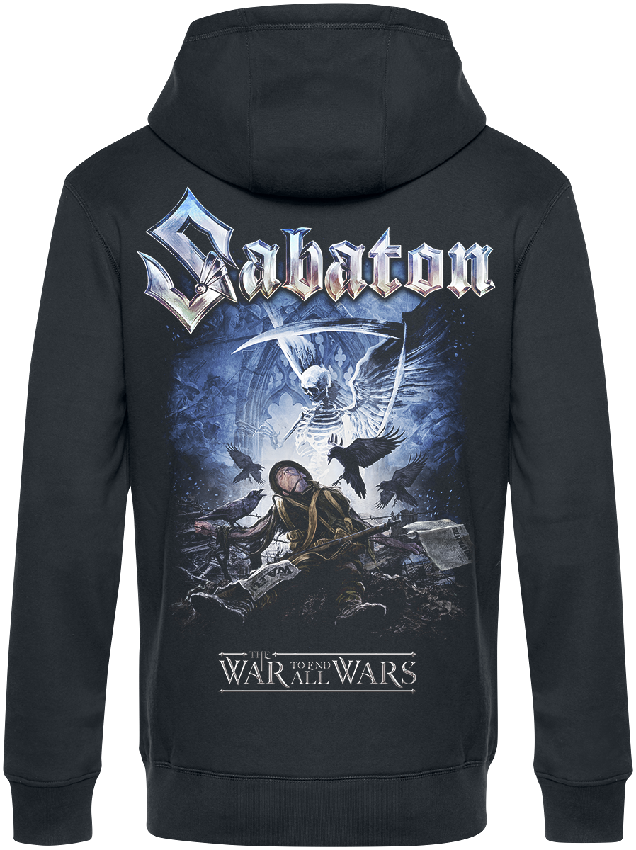 Sabaton Kapuzenjacke - The War To End All Wars - S - für Männer - Größe S - schwarz  - EMP exklusives Merchandise!