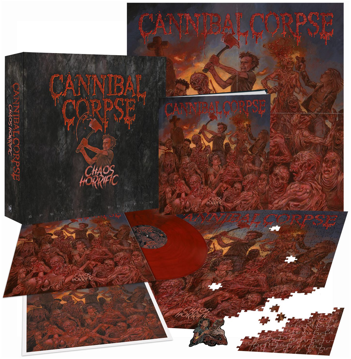 Cannibal Corpse Chaos horrific LP multicolor