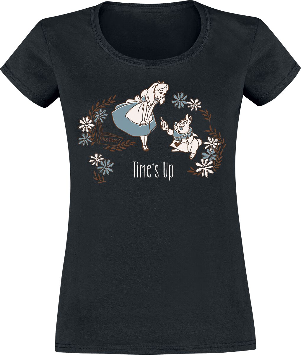 T-Shirt Manches courtes Disney de Alice Au Pays Des Merveilles - Time´s Up - S à XXL - pour Femme - 